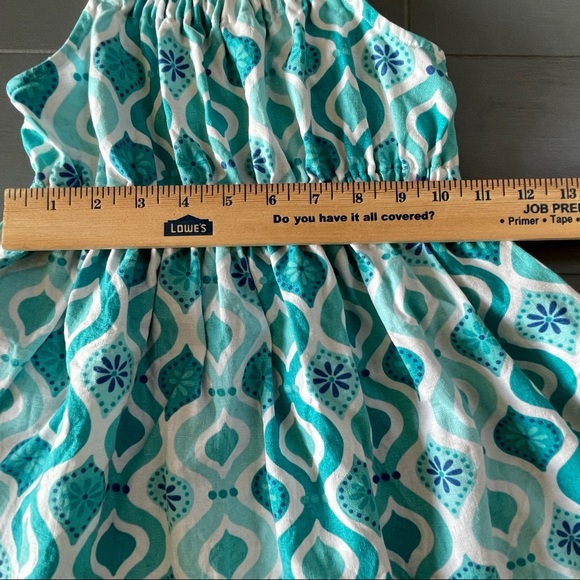 GYMBOREE Girls Teal & White Sundress Size 4 - Picture 9 of 10